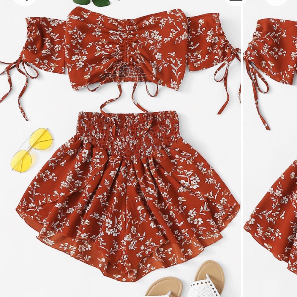 Floral two piece set
